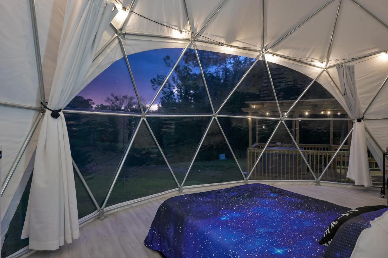 Private Luxury Glamping Geo Dome W Hot Tub Hotel Coldspring Bagian luar foto